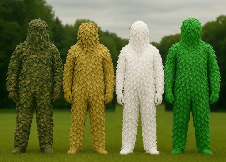 Anti IR Ghillie Suits (IR, FR, WR & UV stablized)